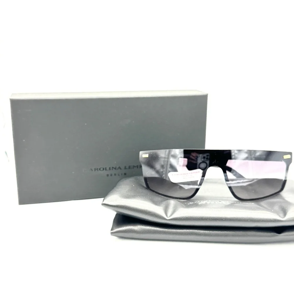 Carolina Lemke Sunglasses Vigo Oversized Shield Flat Top CL32571